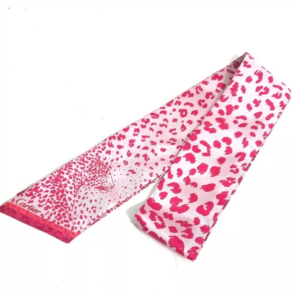 Cartier Accessories - Like New Cartier Novelty Silk Bandeau Scarf